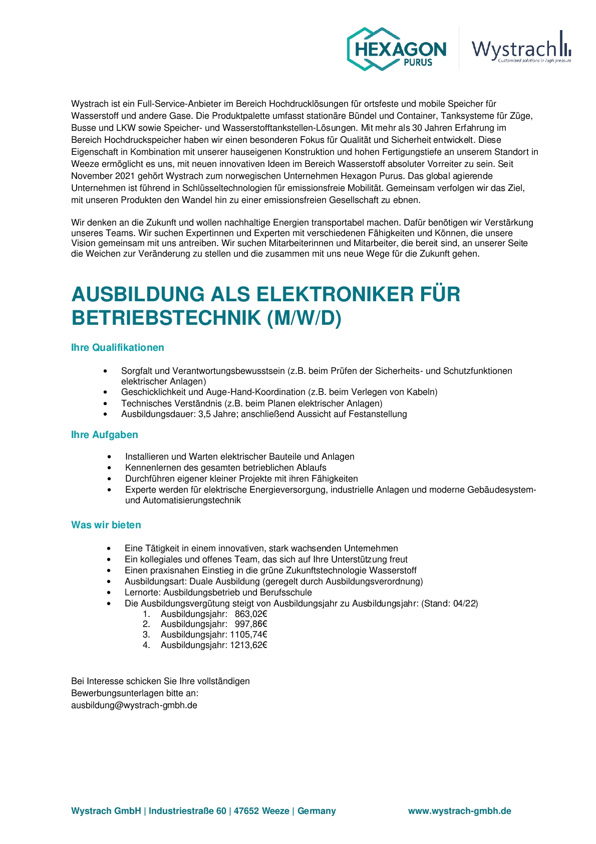 Elektroniker für Betriebstechnik (m/w/d)